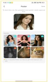 Profile picture example - recommended profile photo on Meto Live